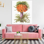 ヴィンテージフリティラリア花バイバシリウスベスラー キャンバスプリント (インサイチュ (リビング))