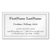ヴィンテージフリーのメイクアップアーティスト マグネット名刺 (正面)