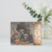 ヴィンテージフリーキー骨格スプークタキュラーハロウィーン シーズンポストカード (スタンド正面)