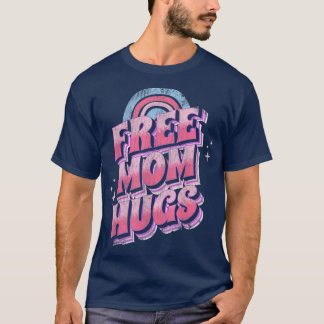 ヴィンテージフリーマハグメンレインボーレトロ Tシャツ
