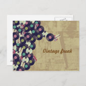 ヴィンテージフリー葉書 ポストカード (正面/裏面)