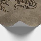 ヴィンテージフルーアデリスセピア ラッピングペーパー (角)