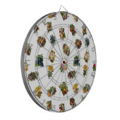 ヴィンテージフルーツと花 ダーツボード (正面左)