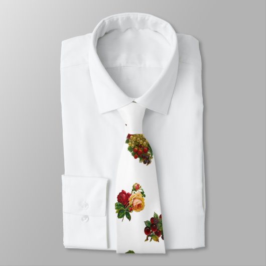 ヴィンテージフルーツと花 ネクタイ (タイ)
