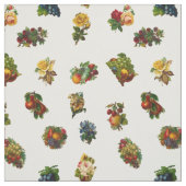 ヴィンテージフルーツと花 ファブリック (見本)