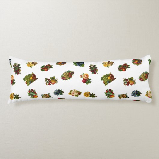ヴィンテージフルーツと花 ボディピロー (正面)