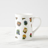 ヴィンテージフルーツと花 ボーンチャイナマグカップ (右)