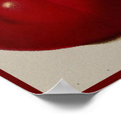 ヴィンテージフルーツと野菜ウェルカムフレンズキッチン ポスター (角)