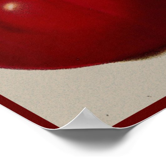 ヴィンテージフルーツと野菜ウェルカムフレンズキッチン ポスター (角)