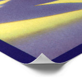 ヴィンテージフルーツのクラートラベルアート、ジューシーなオレンジ ポスター (角)