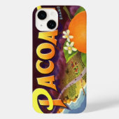 ヴィンテージフルーツのクラートラベルアート、パコスタントオレンジ Case-Mate iPhoneケース (裏面)