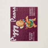 ヴィンテージフルーツのクレートのラベルとピギー梨 ジグソーパズル (縦)