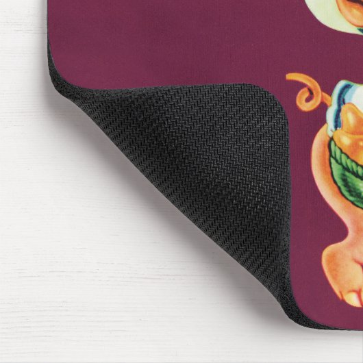 ヴィンテージフルーツのクレートのラベルとピギー梨 マウスパッド (コーナー)