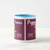 ヴィンテージフルーツのクレートのラベルとピギー梨 マグカップ (中央)