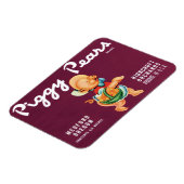 ヴィンテージフルーツのクレートのラベルとピギー梨 マグネット (左側)