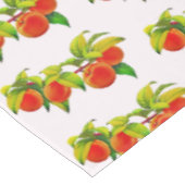 ヴィンテージフルーツオンつる植物桃アプリコット テーブルクロス (アングル)