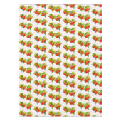 ヴィンテージフルーツオンつる植物桃アプリコット テーブルクロス (正面)