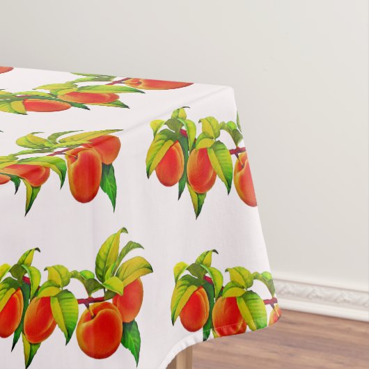 ヴィンテージフルーツオンつる植物桃アプリコット テーブルクロス (インサイチュ)