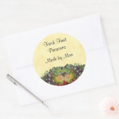 ヴィンテージフルーツカスタム缶詰ラベル ラウンドシール (封筒)