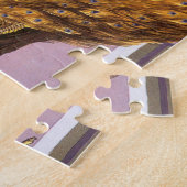 ヴィンテージフルーツクラートラベルアートエルパボピーコックバード ジグソーパズル (側面)