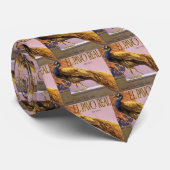 ヴィンテージフルーツクラートラベルアートエルパボピーコックバード ネクタイ (ロール)