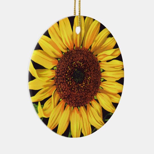 ヴィンテージフルーツクラートラベルアートオランジェデールサンフラワー セラミックオーナメント (右)