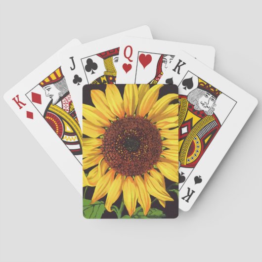 ヴィンテージフルーツクラートラベルアートオランジェデールサンフラワー トランプ (裏面)