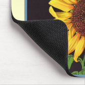 ヴィンテージフルーツクラートラベルアートオランジェデールサンフラワー マウスパッド (コーナー)