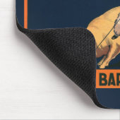 ヴィンテージフルーツクラートラベルアートカウボーイオンピッグロデオ マウスパッド (コーナー)