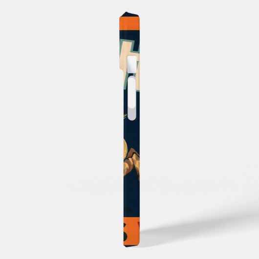 ヴィンテージフルーツクラートラベルアートカウボーイオンピッグロデオ Case-Mate iPhoneケース (裏面 / 左)