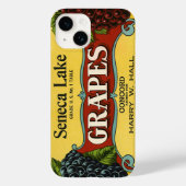 ヴィンテージフルーツクラートラベルアートセネカレークブドウ Case-Mate iPhoneケース (裏面)