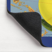 ヴィンテージフルーツクラートラベルアートパシフィックレモンシトラス マウスパッド (コーナー)