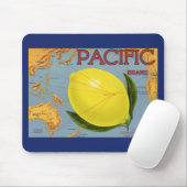 ヴィンテージフルーツクラートラベルアートパシフィックレモンシトラス マウスパッド (マウス)