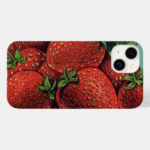 ヴィンテージフルーツクラートラベルアートパトリオットイチゴ Case-Mate iPhone 14ケース