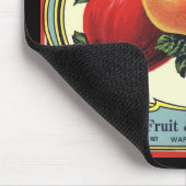 ヴィンテージフルーツクラートラベルアートヤキマバレーリンゴ マウスパッド (コーナー)