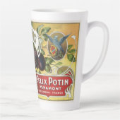 ヴィンテージフルーツクラートラベルアート、インペリアルプラム カフェラテマグ (右)