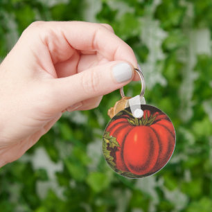 ヴィンテージフルーツクラートラベルアート、ウェインCoトマト キーホルダー