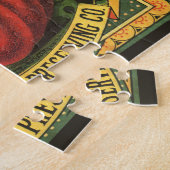 ヴィンテージフルーツクラートラベルアート、ウェインCoトマト ジグソーパズル (側面)