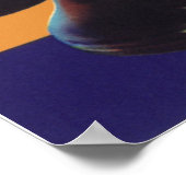 ヴィンテージフルーツクラートラベルアート、オールドファッションドフォン ポスター (角)