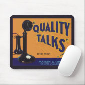 ヴィンテージフルーツクラートラベルアート、オールドファッションドフォン マウスパッド (マウス)