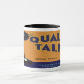 ヴィンテージフルーツクラートラベルアート、オールドファッションドフォン マグカップ (中央)