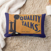 ヴィンテージフルーツクラートラベルアート、オールドファッションドフォン ランバークッション (ブランケット)