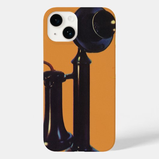 ヴィンテージフルーツクラートラベルアート、オールドファッションドフォン Case-Mate iPhoneケース (裏面)