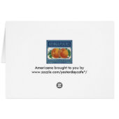 ヴィンテージフルーツクラートラベルアート、ジョージアの桃 (裏面横)