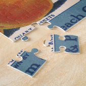 ヴィンテージフルーツクラートラベルアート、ジョージアの桃 ジグソーパズル (側面)