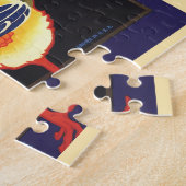 ヴィンテージフルーツクラートラベルアート、ハイステッパチキン ジグソーパズル (側面)