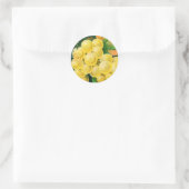 ヴィンテージフルーツクラートラベルアート、マスカットブドウ ラウンドシール (バッグ)