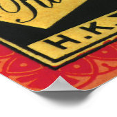 ヴィンテージフルーツクラートラベルアート、木さくらんぼ ポスター (角)