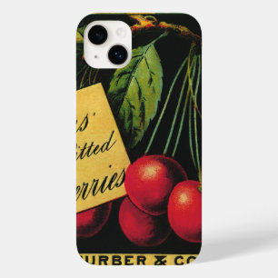 ヴィンテージフルーツクラートラベルアート、木さくらんぼ Case-Mate iPhone 14 PLUSケース