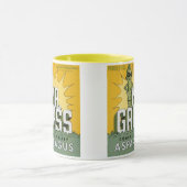 ヴィンテージフルーツクラートラベルアートMr. Grass Asparagus マグカップ (中央)